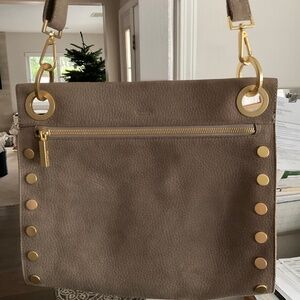 Hammitt Large Tony Crossbody tan suede